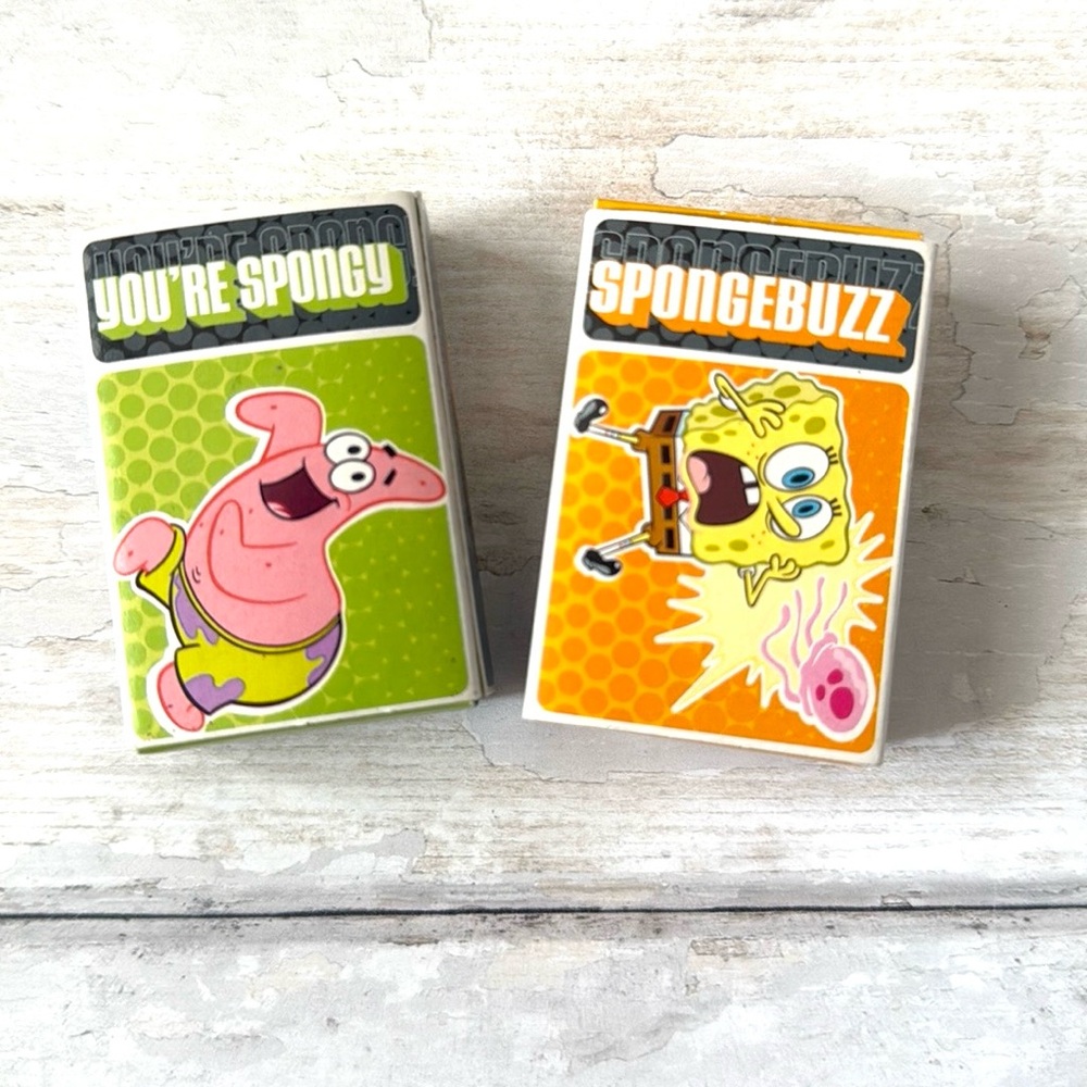 Spongebob SquarePants Mini Stationary Set 2 Pack Cards Patrick Starfish NEW